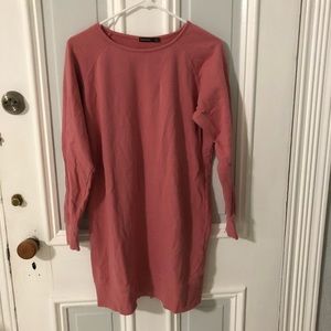 Solutions oversized dusty rose sweatshirt size small